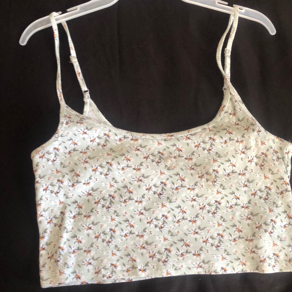 Hollister floral crop top